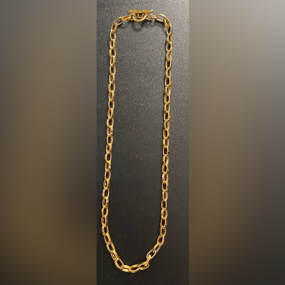 Monet Jewelry - Monet Fancy Chunky Oval Link Vintage Gold Tone 28" 1980's Necklace